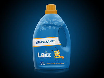 Laiz Softener branding label mockup packaging