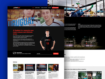 Padbol Brasil home layout sports ui ux web website