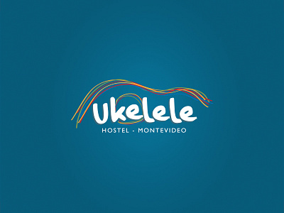 Ukelele Hostel logo branding design hostel identity logo music