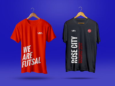 USA Futsal branding design sports t shirt typography