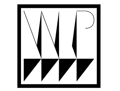 WP Logo aesthetic design graphic design illustration letters logo vector