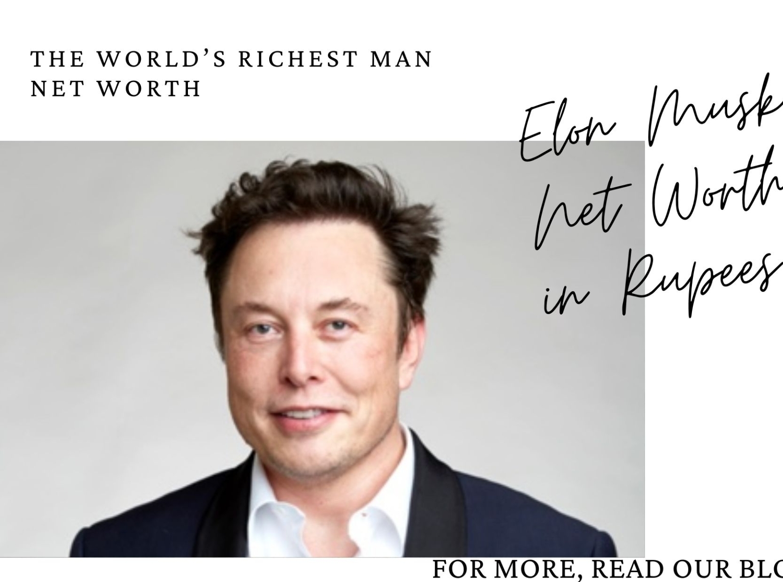 Elon Musk Net Worth in Rupees The World’s Richest Man Net Wort by