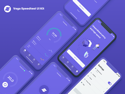 Vega Speedtest UI Kit ios vega