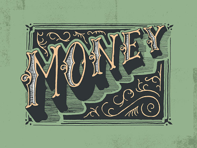 Money drawn hand lettering money photoshop pink floyd sketch type