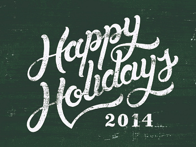 Happy Holidays drawn hand holidays lettering sketch texture type