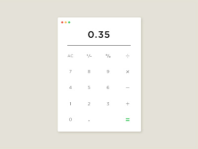 Calculator calculator dailyui interactive minimal ui ux web design