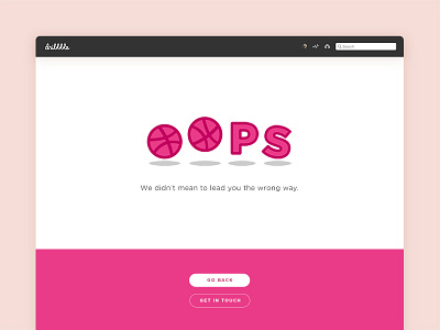 404 Error page 404 dailyui dribbble error interactive mockup ui ux web design