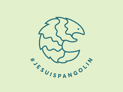 Pangolin animal branding cute icon illustration lineart logo minimalist pangolin