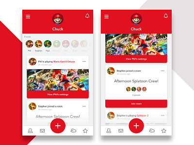 Nintendo Online App Feed