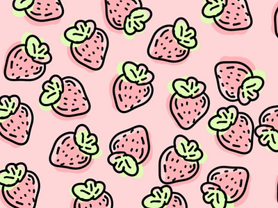 Cute Strawberry Wallpaper ~By Nadia~