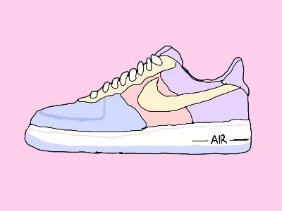 PASTEL NIKE AF1 ~By Nadia~