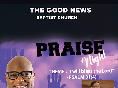 GOOD NEWS BAPTIST CHURCH branding design graphic design poster