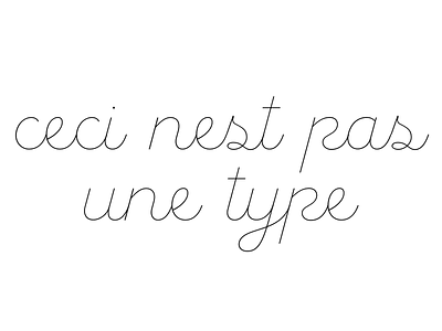 A la René palmer script type design