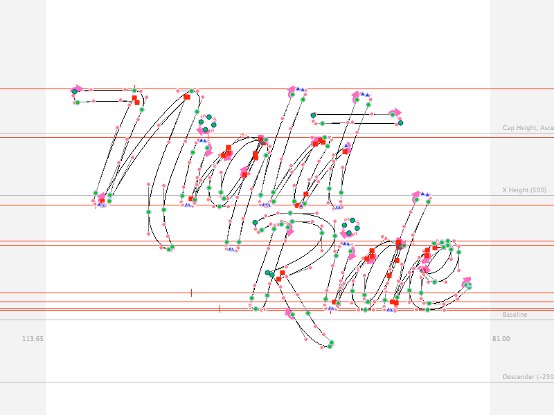 Night Ride animation brush lettering lettering design