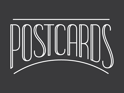 WIP: Postcards Identity, Option 3