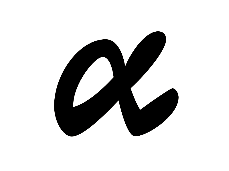 Alpha greek type design typography