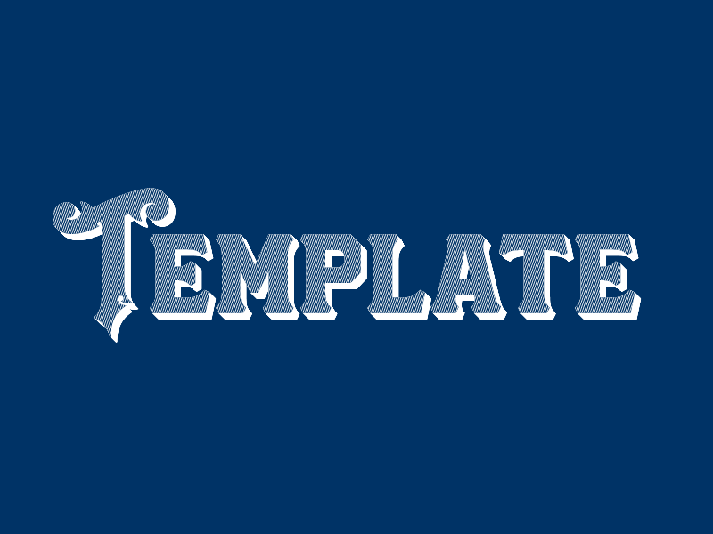 Template denim logo logotype modern neue haas grotesk swashes vintage