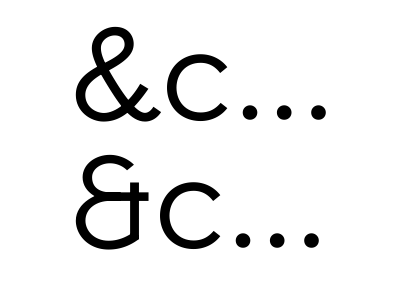 Ampersunday ampersand type design