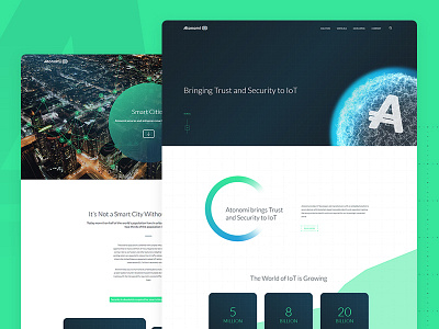 Atonomi Website Design
