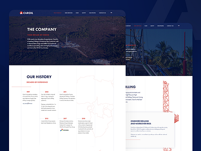 Caroil Website Design branding design industrial logo website website design