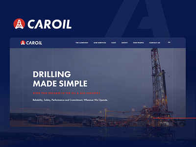 Caroil Web Branding branding design industrial logo website website design
