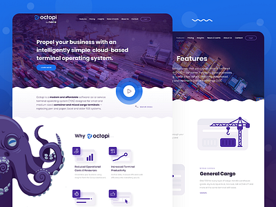 Octopi by Navis web design and development branding design logo website website design website development
