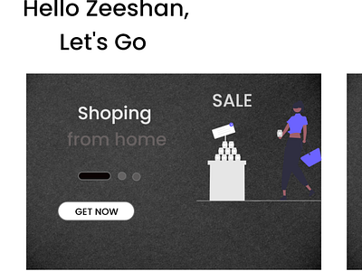 E commerce shopping mobile app