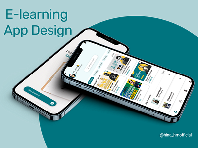 E - Learning App Design app design elearningapp mobileapp ui uiux