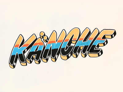 KANCHE customtype handdrawn lettering type