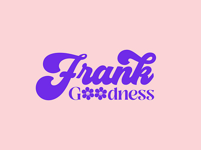 Frank Goodness Brand Identity apparel brand identity branding design funky branding identity logo origindesignco packaging retro script lettering typography