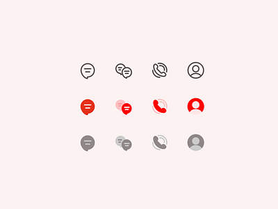 Icon exploration call chat chat icon group icon icon line icon personal chat profile profile icon social social icon