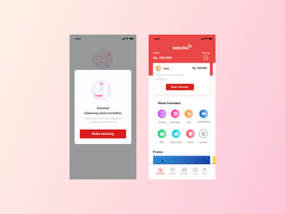 Sepulsa app redesign app clean figma icons illustration mobile mobile design mobile ui payment payment app sepulsa ui welcome