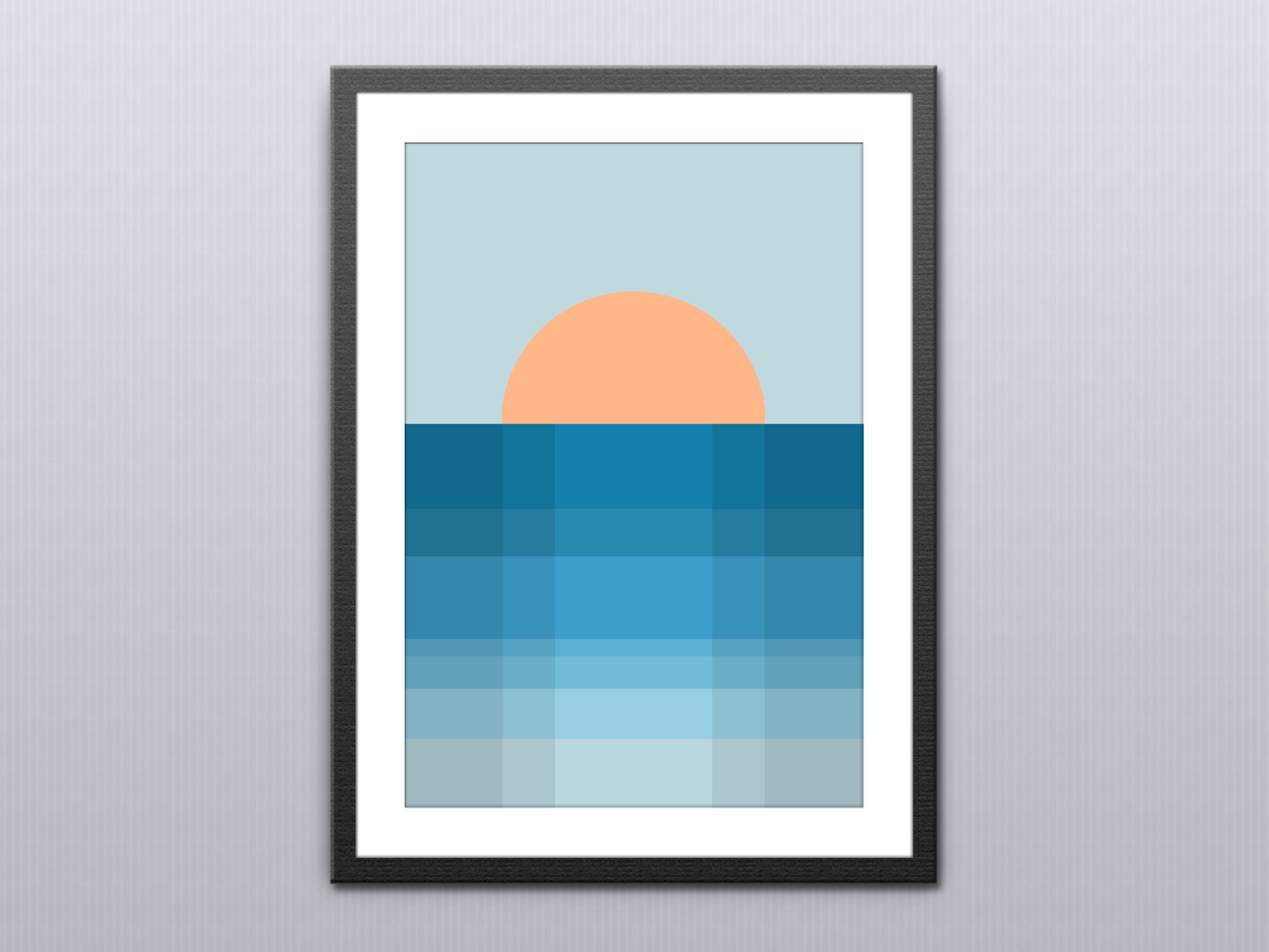 Sunset 3 Minimalist Art Poster | Minimalist Vector Art Designer by Mohd ...