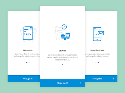 Onboarding Screens app icons illustration introscreen ios mobile onboarding ui
