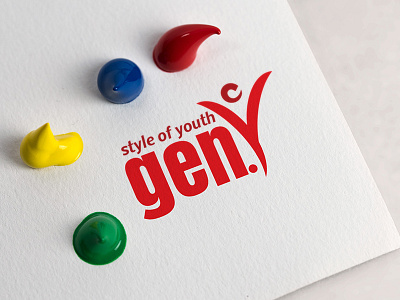 "gen y" logo adobe illustrator branding clothing logo graphic design logo logo design red logo youth logo