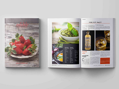 Edible Chicago Magazine graphic design in design layout magazine magazine cover