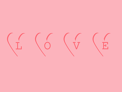 Valentine's day collection branding day design graphic design hearts illustration logo love pink typography valentine