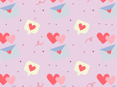 Valentine's day collection branding design graphic design hearts illustration logo love pattern