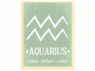 Aquarius branding design graphic design illustration logo typography vector