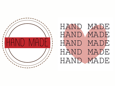 Hand made branding design graphic design illustration logo typography vector