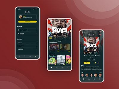 Pocket Movie app application cinema design movie ui uiux user interface
