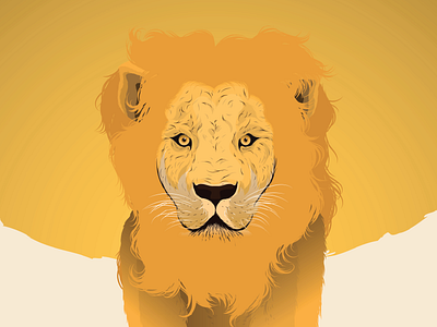 Lion africa lion portrait vector art wild