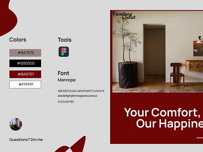 Prototype - furniture web landing page UI Design