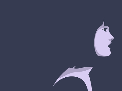 Woman in dark brunette design dribbble flat girl girl illustration illustration woman