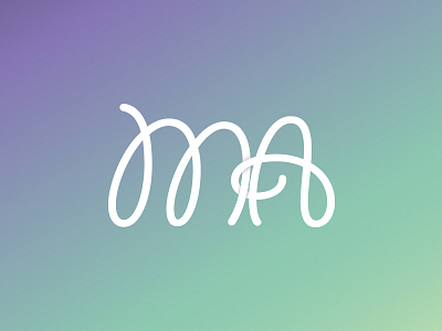 Self Branding Logo - MA branding letter lettering logo ma monogram self self branding