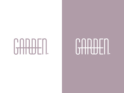 Garden. Logo - Identity boutique branding florist flower garden identity letter lilac logo