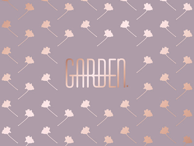 Garden. Logo - Identity boutique branding florist flower garden identity letter lilac logo pattern