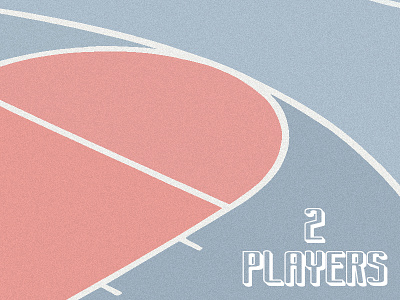 Dribbble Invitation basketball basketball court court cute dribbble giveaway illustration invitation invite pink players ticket