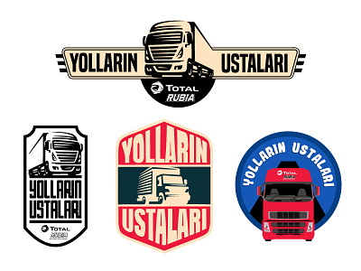 Total Yolların Ustaları - Logo Alternatives alternative car engine engine oil logo logotype oil red road total truck