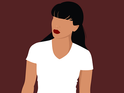 Woman brunette dribbble fashion flat design flatdesign girl girl illustration illustration lips portrait red red lips vector woman woman illustration woman portrait